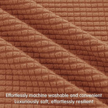 Hokway Couch Cushion Covers Stretch Cushion Covers Sofa Seat Cushion Slipcover Cushion Protector(Brick, Large)