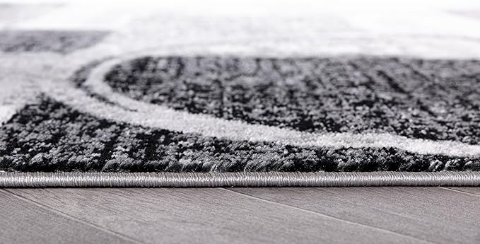 Rugshop Contemporary Circle Design Runner Rug, Non-Shedding Carpet for Hallway, Kitchen, or Entryway, Cream, 2' x 7'2"