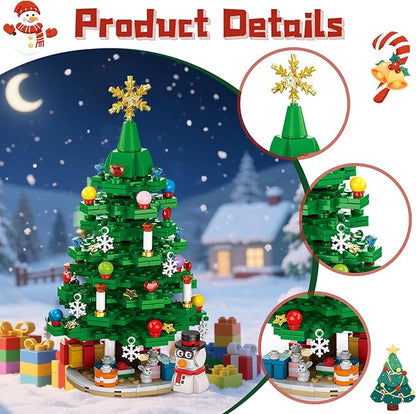 Advent Calendar 2025 Building Blocks Set - 24-Day Christmas Countdown Calendar - Santa Sleigh Christmas Tree Decorations Gifts for Kids Boys & Girls and Adults(912PCS)