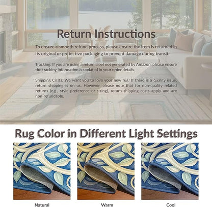 Flatwoven High Traffic Area Rug 6x9, Dark Beige Geometry and Dirt Trapper Design, Non Slip, Stain Resistant, Washable Area Rugs for Living Room, Bedroom (Beige, 6x9)