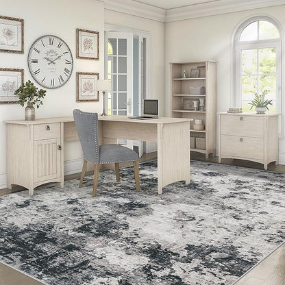 6x9 Area Rugs for Living Room, Washable Modern Abstract Large Area Rug Neutral Soft Non Slip Kids Rug Stain Resistant Indoor Carpet for Bedroom Nursery Dining Room Playroom Home Office(Black, 6'x9')