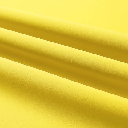 DUALIFE Yellow Blackout Solid Curtains - Room Darkening Grommet Drapes Bright Yellow Color Small Window Curtains for Kids Room, 2 Panels Sets (38 x 45 Inches Long, Illuminating Yellow