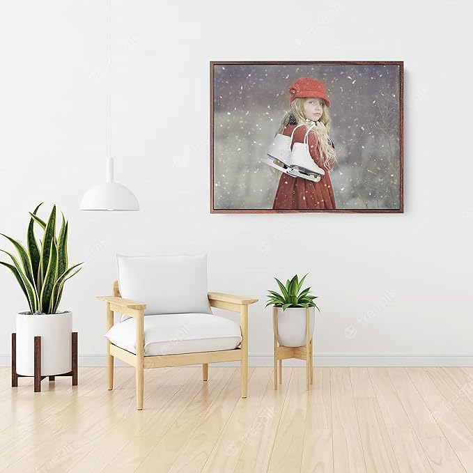 Personalized Custom Canvas Prints: Photo On Canvas (Dark Brown, 16X24) Transform Your Photos into Stunning Framed Wall Art Digitally Printed Photo To Canvas Ideal for Home Decor, Gifts Keepsakes.Made in Texas, USA