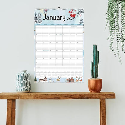 GuassLee Large Wall Calendar 2026-2027,24-Month Vertical Wall Calendar Runs from Jan. 2026 to Dec. 2027, 22"x15" Hanging Monthly Planner with Thick Paper Watercolor Design for Easy Organizing