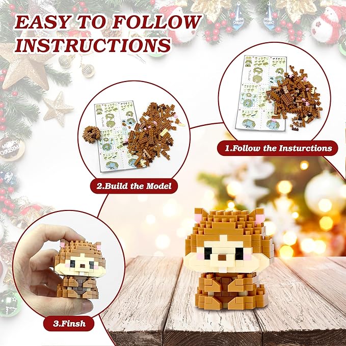 12 Days Advent Calendar 2025 Kids, 12 Packs Building Blocks Set, Advent Calendar 2025 Boys for 6+ Years Old, Christmas Gifts for Girls and Boys, Party Favors (Animals)
