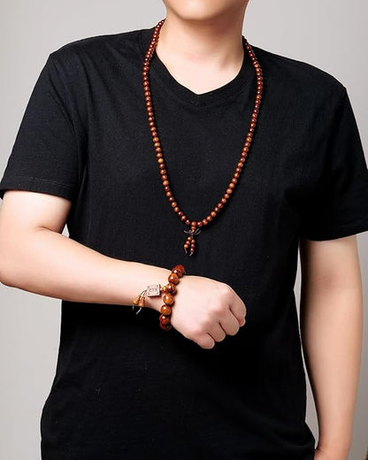 Natural Wooden Adult Bracelet Spring Chain Bracelet， 1pc/pack
