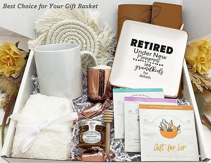 Retired Under New Management - Happy Retirement Gift - Funny Colleagues Goodbye Leaving Gifts for Coworkers Boss Leader Teacher - Appreciate Christmas Jewelry Tray Trinket Holder Ring Dish