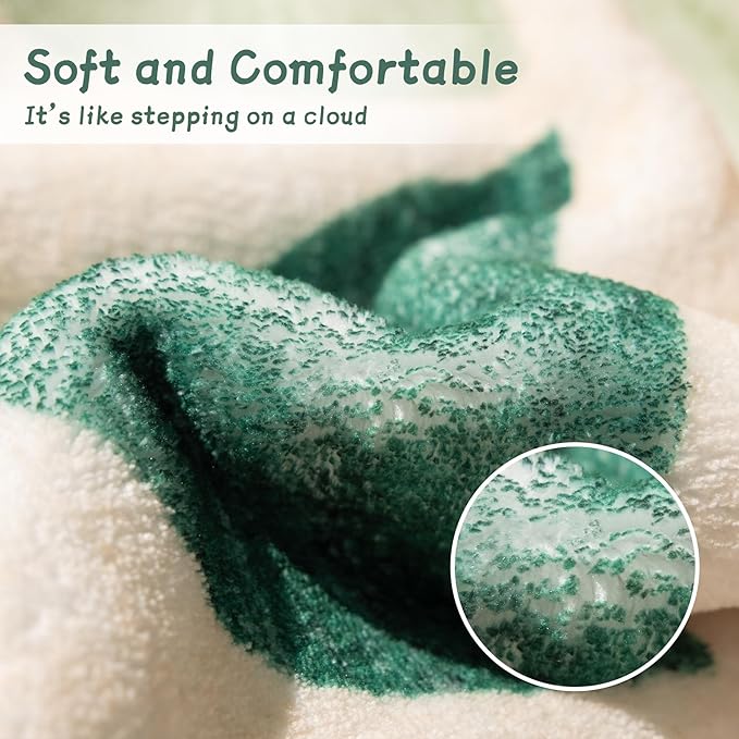 MUJOO Green Runner Rug Washable,Boho 2x8 Area Rugs for Hallways Kitchen Bedroom Entryway Bathroom,Non Slip Carpet Long Mat Indoor,Soft Modern Abstract Sage Green