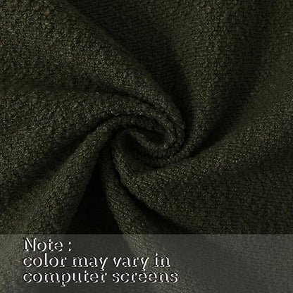 Jeneoo Sage Green Decorative Square Thick Throw Pillow Covers Fine Textured Boucle Couch Cushion Case for Sofa Decor, Set of 2, 20 x 20 Inch