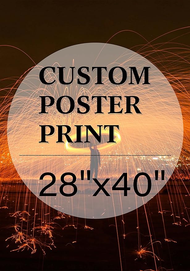 jenesaisquoi Custom Canvas Art Print 28" x 40", Upload Your Photo Image Custom Personalized Photo to Poster Printing Home Decor Wall Art Prints (Unframed)