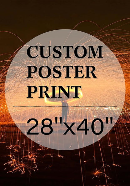 jenesaisquoi Custom Canvas Art Print 28" x 40", Upload Your Photo Image Custom Personalized Photo to Poster Printing Home Decor Wall Art Prints (Unframed)