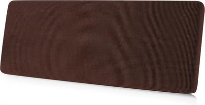 CHUN YI Medium Couch Cushion Cover Stretch for Loveseat, Sofa Seat Slipcovers for Pets, Suitable for Armchair Loveseat Sofa with Spandex Jacquard Washable Fabric(Medium,Chocolate)