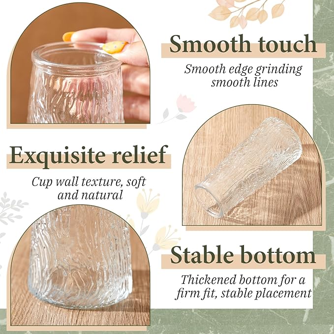6 Pcs 6 Inch Clear Glass Flower Vases for Centerpieces Wedding Party Table Centerpiece Home Decor Small Bud Vases for Flowers Rose Tulip Stems Housewarming Gift