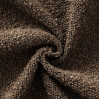 Woaboy Pack of 2 18x18 Inch Decorative Boucle Throw Pillow Covers Textured Square Pillowcaes Accent Solid Cozy Soft Cushion Covers Home Decor for Sofa Couch Living Room Home Decor,Chocolate