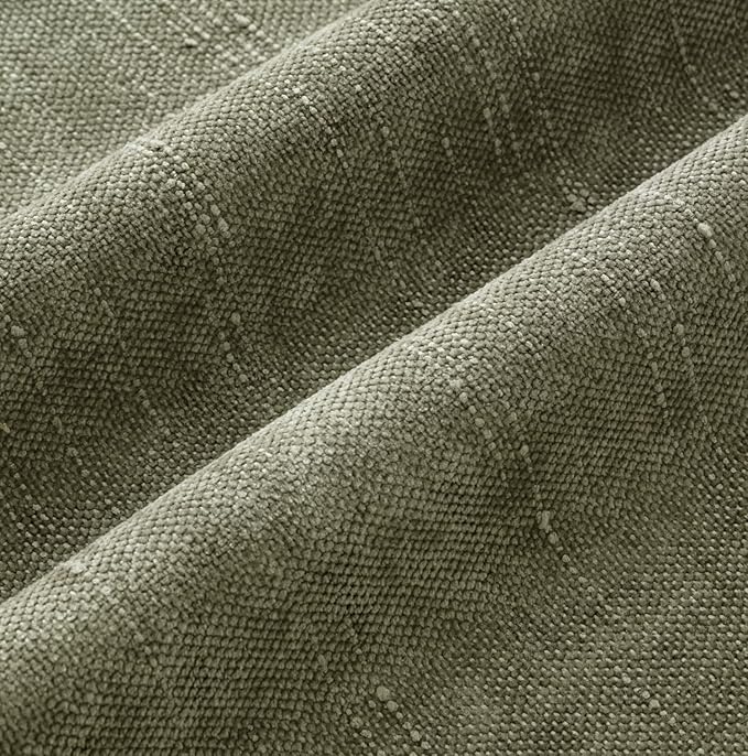 MIULEE Pack of 2 Decorative Throw Pillow Covers Soft Chenille Christmas Throw Pillows Solid Textured Cushion Covers for Spring Couch Sofa Bedroom Living Room 20x20 Inch, Olive Green