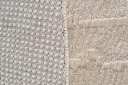 Revival Rugs Ebb 2'7"x9' Machine Washable Runner Rug for Hallway Entryway - 100% Recycled Oeko-TEX Certified, Medium Pile, Beige, Cream