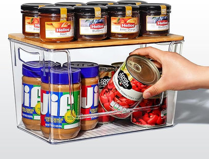 2 PACK Pantry Organizers and Storage Stackable Kitchen Countertop Organizers for Onion, Potato, Garlic, Fruit, Produce, Vegetable