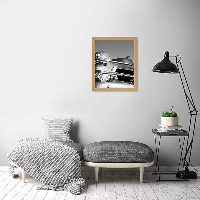 Americanflat 18x24 Poster Frame with Polished Plexiglass - Wide Picture Frames Made of Engineered Wood for Vertical or Horizontal Wall Display - Epic Collection - Pine
