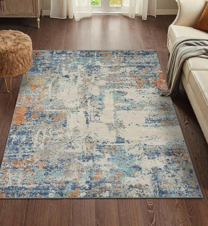 LUXE WEAVERS Kingsbury Abstract Multi 6x9 Area Rug 7663