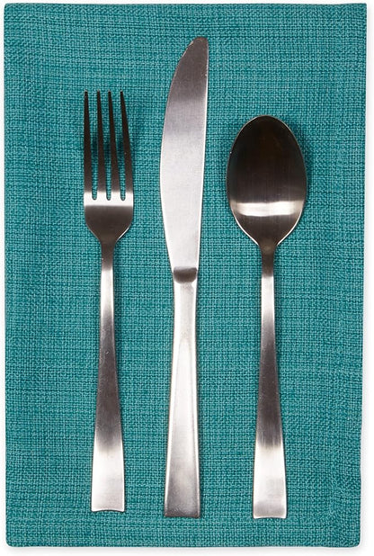 DII Variegated Tabletop Collection, Napkin Set, 20x20, Teal, 6 Piece