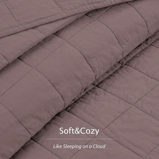 100% Cotton Quilt Sets Super King Size - Soft Lightweight Quilt Bedding Set for Bedroom Decor-Bedspread in Geometric Pattern with 2 Pillow Shams for All Season, 120x128 inches