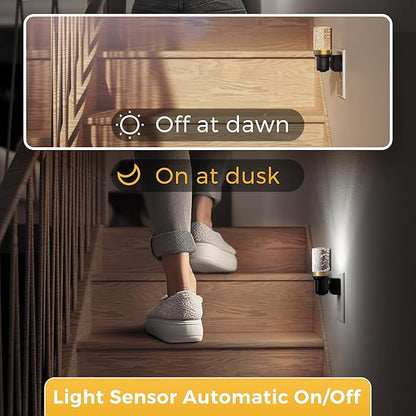 L LOHAS LED Night Light, 2 Pack Dimmable Night Lights Plug into Wall, Automatic Night Lights Plug in with Auto Light Sensor, Adjustable Brightness 5000K LED Night Light, for Bedroom Hallway Home