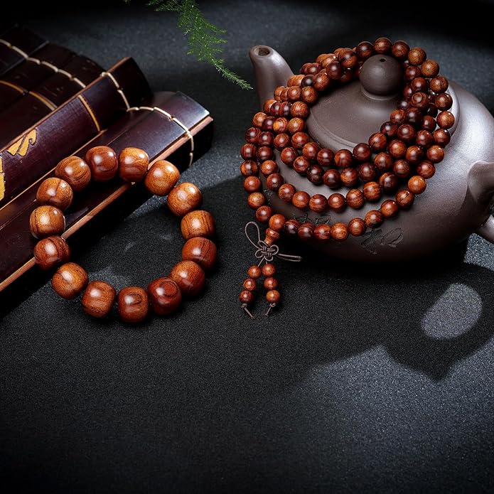 Natural Wooden Adult Bracelet Spring Chain Bracelet， 1pc/pack