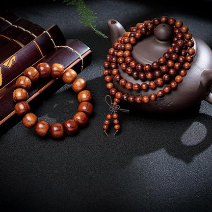 Natural Wooden Adult Bracelet Spring Chain Bracelet， 1pc/pack