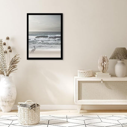 Americanflat 19x25 Poster Frame with Polished Plexiglass - Black Picture Frame - Wide Photo Frames Made of Engineered Wood for Vertical or Horizontal Wall Display - Epic Collection - Black
