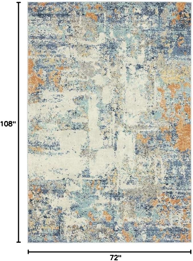 LUXE WEAVERS Kingsbury Abstract Multi 6x9 Area Rug 7663