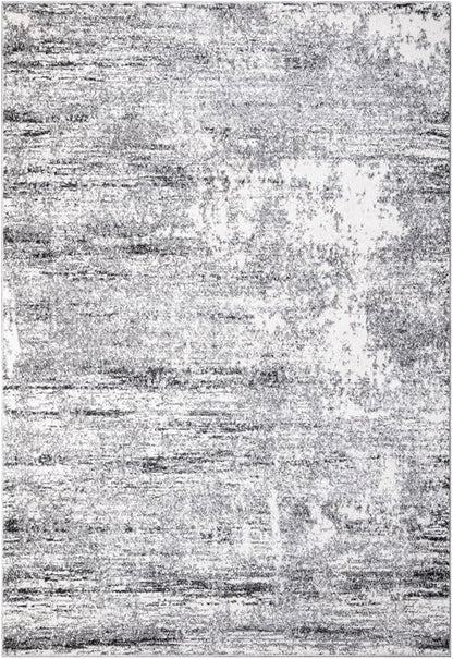 Keen Home Design Area Rugs - 12x15 Non-Shedding, Abstract Rugs for Kitchen, Living Room, Bedroom, Dining Room, Entryway - Size: 12' x 15', Abstract Cream/Grey