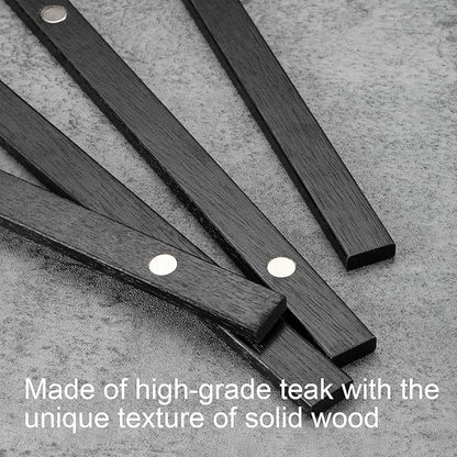 FALAMON Magnetic Poster Hanger Frame, 24x36 36x48 36x18 Teak Wood Magnet Poster Frame for Posters, Prints, Photos, Pictures, Maps, Scrolls, and Canvas Artwork(Black, 36")