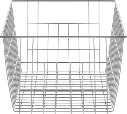 Slideep Farmhouse Wire Organizer Storage Bin Basket with Handles, Food Storage for Kitchen Cabinets, Pantry, Closet, Bedroom, Bathroom, Office 6 Pack