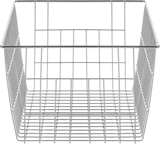 Slideep Farmhouse Wire Organizer Storage Bin Basket with Handles, Food Storage for Kitchen Cabinets, Pantry, Closet, Bedroom, Bathroom, Office 6 Pack