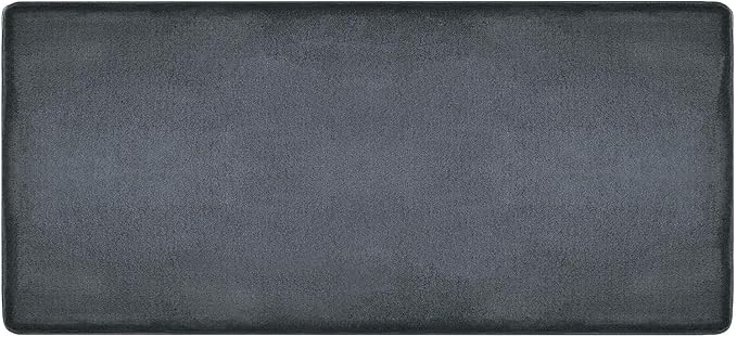 PURE ERA Carpet Stair Tread Landing Mat Area Rug Ultra Plush Shag Soft Non Slip Skid Resistant Tape Free Indoor Doormat Washable Reusable Dark Gay 2' X 6'