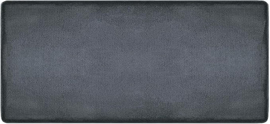 PURE ERA Carpet Stair Tread Landing Mat Area Rug Ultra Plush Shag Soft Non Slip Skid Resistant Tape Free Indoor Doormat Washable Reusable Dark Gay 2' X 6'