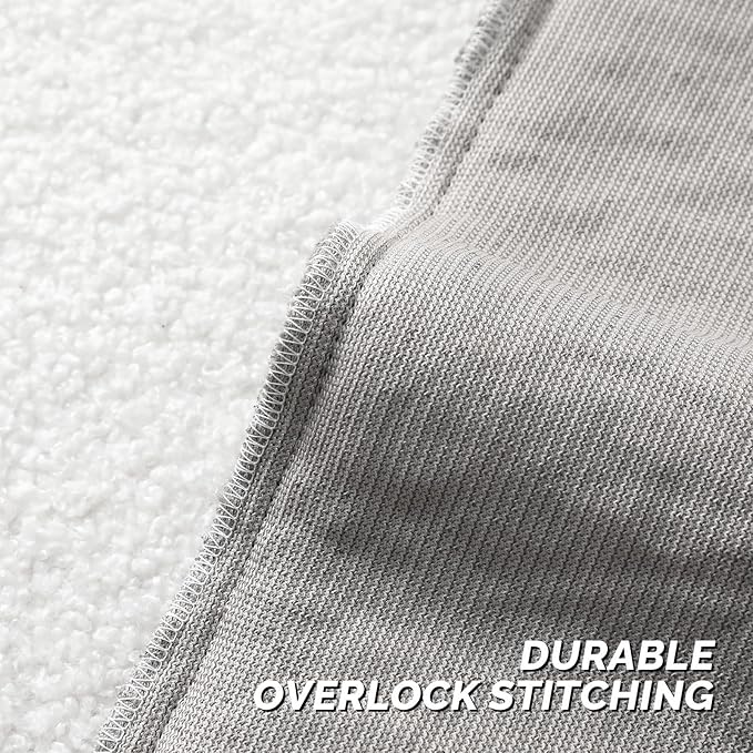 FUTEI Dark Grey Throw Pillow Covers 22x22 Inch Set of 2,Furry Faux Fur Teddy Boucle Textured Cushion Covers,Soft Fluffy Decorative Pillow Case,Home Decor for Couch Bed Living Room Office Car
