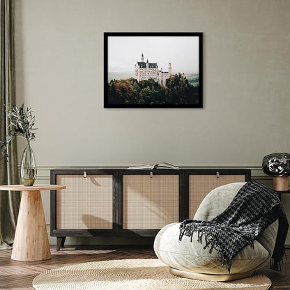 Americanflat 21x28 Poster Frame with Polished Plexiglass - Black Picture Frame - Wide Photo Frames Made of Engineered Wood for Vertical or Horizontal Wall Display - Epic Collection - Black