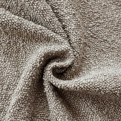 Foindtower Decorative Textured Boucle Throw Pillow Covers Accent Solid Pillow Cases Neutral Soft Cozy Couch Cushion Case for Chair Sofa Bedroom Living Room Home Decor 18x18 Inch,1PC,Light Taupe