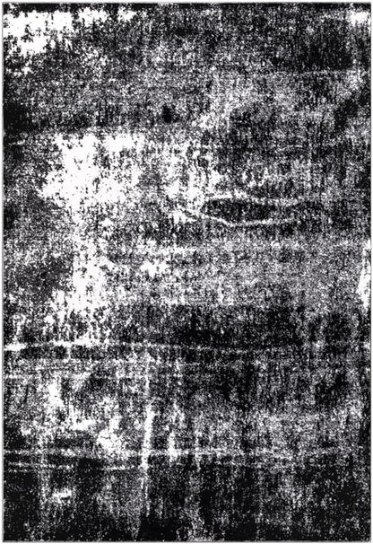 Keen Home Design Area Rugs - 3x5 Non-Shedding, Abstract Rugs for Kitchen, Living Room, Bedroom, Dining Room, Entryway - Size: 3' x 5', Abstract Black