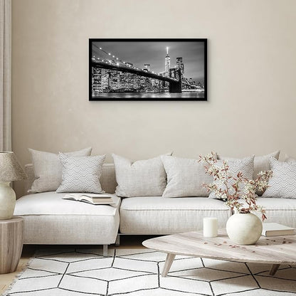 Americanflat 20x40 Picture Frame with Polished Plexiglass - Black Picture Frame - Wide Photo Frames Made of Engineered Wood for Vertical or Horizontal Wall Display - Epic Collection - Black