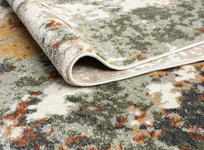 Keen Home Design Area Rugs - 2x8 Non-Shedding, Abstract Rugs for Kitchen, Living Room, Bedroom, Dining Room, Entryway - Size: 2'8" x 7'7", Multi