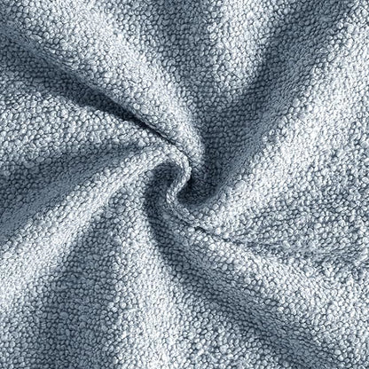 MIULEE 12x20 Inch Decorative Lumbar Throw Pillows for Bed Set of 2 Textured Boucle Neutral Winter Throw Pillow Covers Light Blue Accent Solid Pillowcases Sofa Livingroom Home Decor