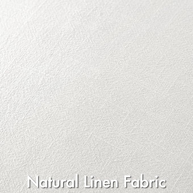 MIULEE Cream Linen Pillow Covers Pack of 4 Decorative Natural Solid Throw Pillow Covers Soft Accent Boho Farmhouse Couch Pillowcases Modern Spring Home Decors for Living Room Bed Sofa 24x24 Inch