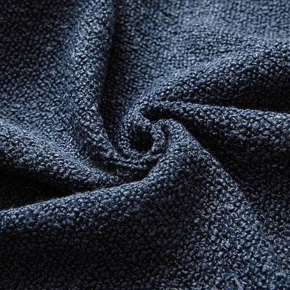 JUSPURBET 22x22 Pillow Covers Set of 2 Decorative Throw Pillow Covers Case for Couch Sofa Bed Soft Boucle Textured Cushion Covers with Hidden Zipper for Home Decor Living Room,Navy Blue