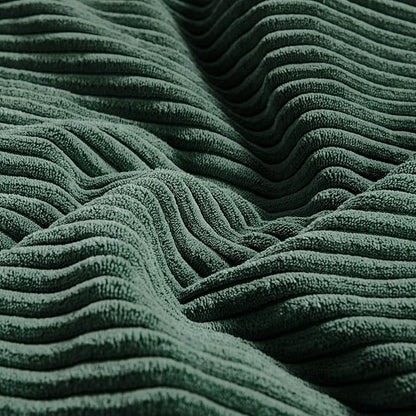 Fancy Homi Set of 2 Dark Green Lumbar Decorative Throw Pillow Covers 16x28 Inch for Living Room Couch Bed, Boho Farmhouse Forest Green Home Decor, Soft Corduroy Corss Patchwork Cushion Case
