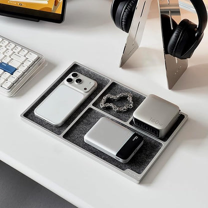 Galaxias Desktop Drawer Storage Tray, Men's Storage Box, Made of Aluminum, a Beautiful Office Desk Accessory Suitable for Both Office and Home use.
