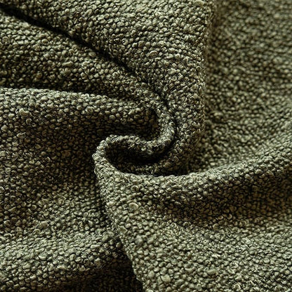 Foindtower Decorative Textured Boucle Throw Pillow Covers Accent Solid Pillow Cases Neutral Soft Cozy Couch Cushion Case for Chair Sofa Bedroom Living Room Home Decor 24x24 Inch,1PC,Moss Green