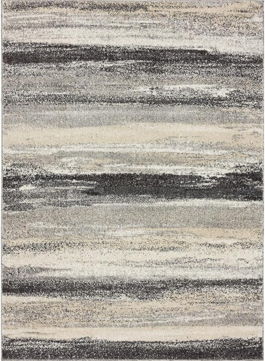 LUXE WEAVERS Tower Hill Abstract Gray 5x7 Area Rug