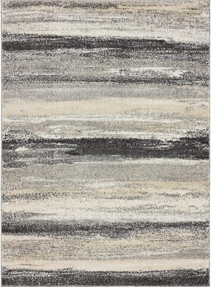 LUXE WEAVERS Tower Hill Abstract Gray 8x10 Area Rug